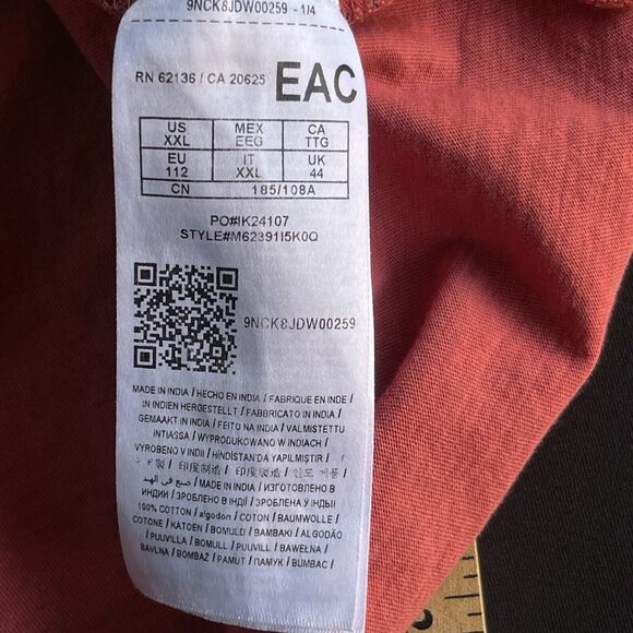 Guess Los Angeles‎ Shirt Mens 2X XXL Red Cotton Short Sleeve Double Sided Y2K - Picture 5 of 12